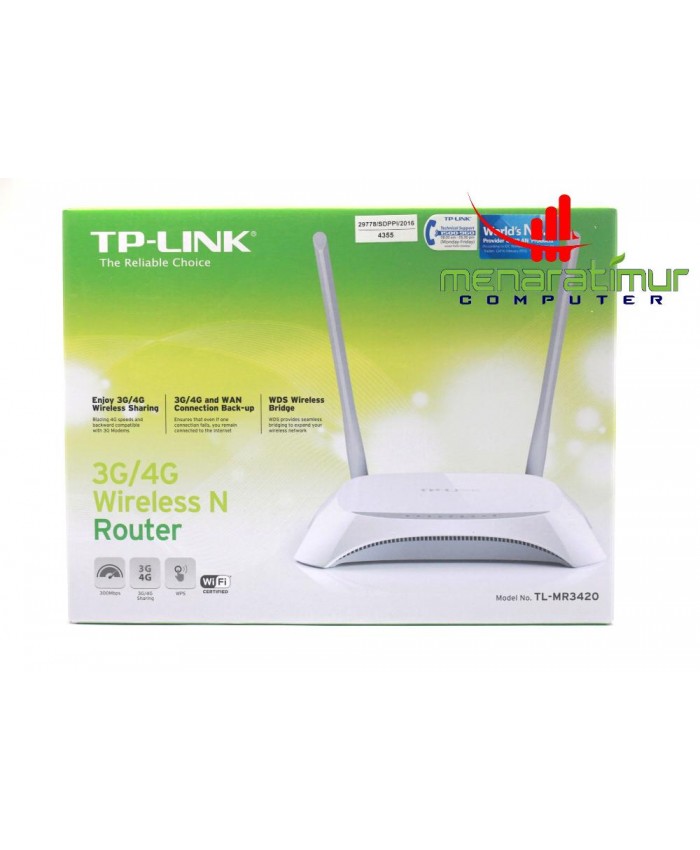 TP LINK 3G/4G Wireless N Router Model. TLMR3420